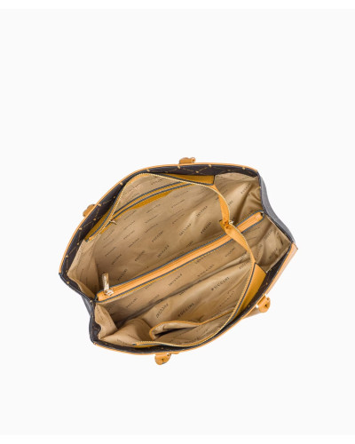 Torebka damska PUCCINI MONOGRAM BLXP0040 2 brązowa