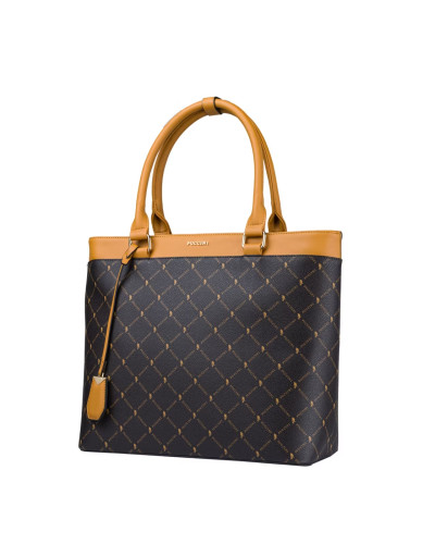 Torebka damska PUCCINI MONOGRAM BLXP0001 2 brązowa